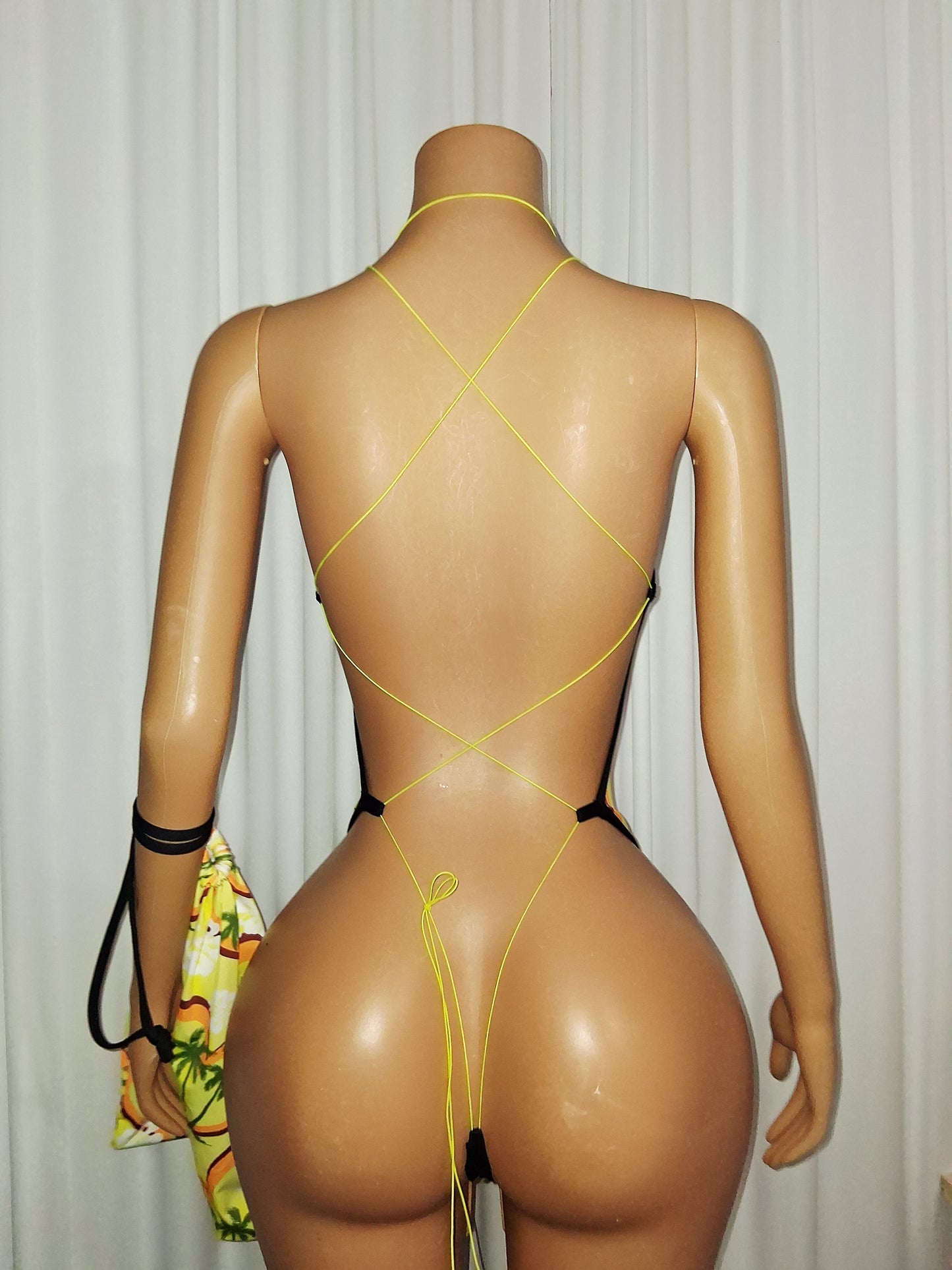 Palm Bodysuit with money bag