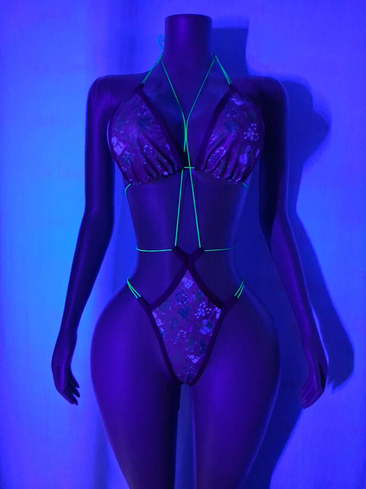 Holographic Christmas Micro set