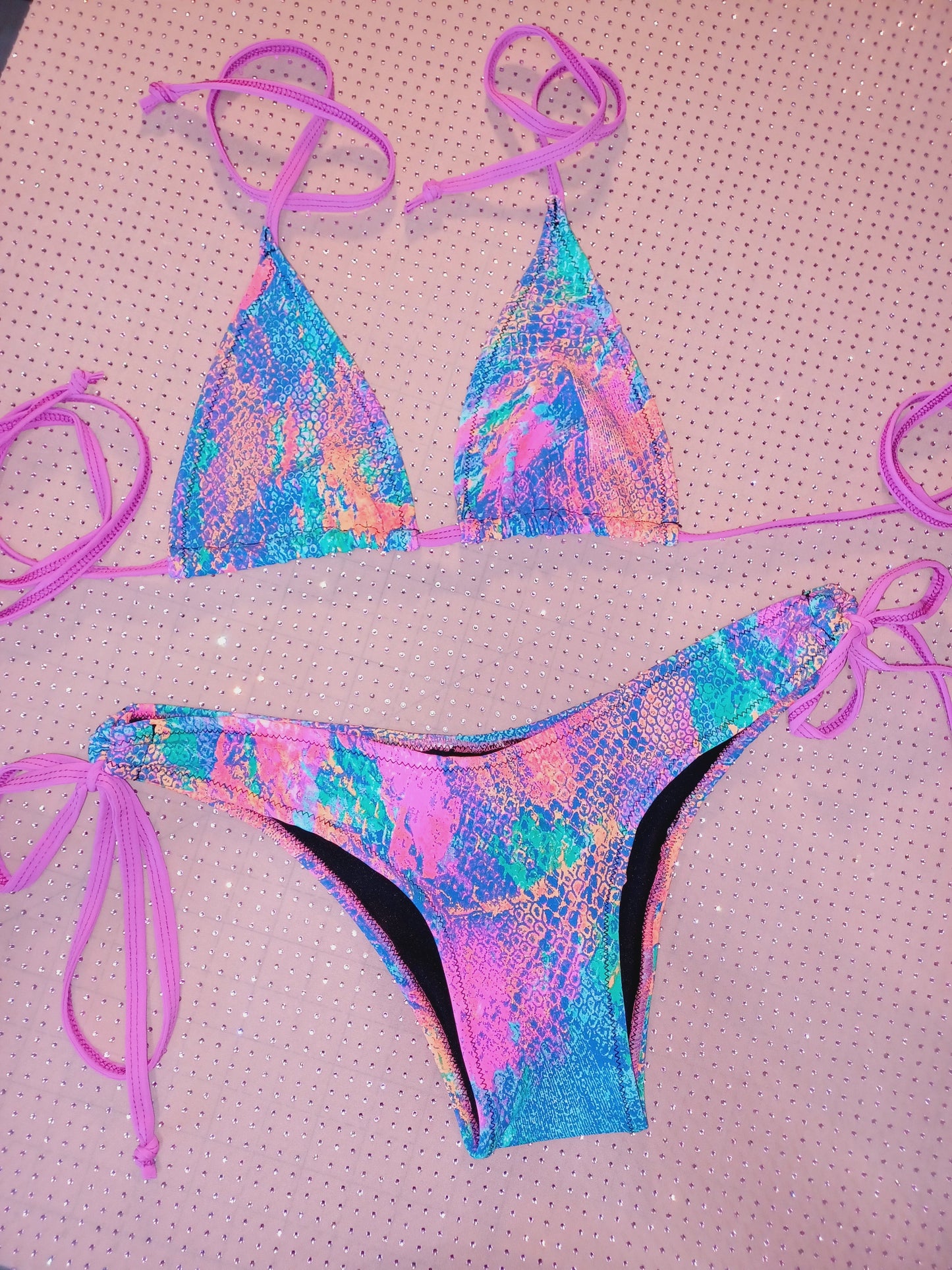 NEON PRINT Low-rise BIKINI