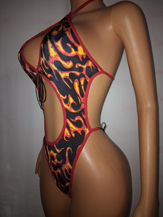 Flame Bodysuit size OSFM