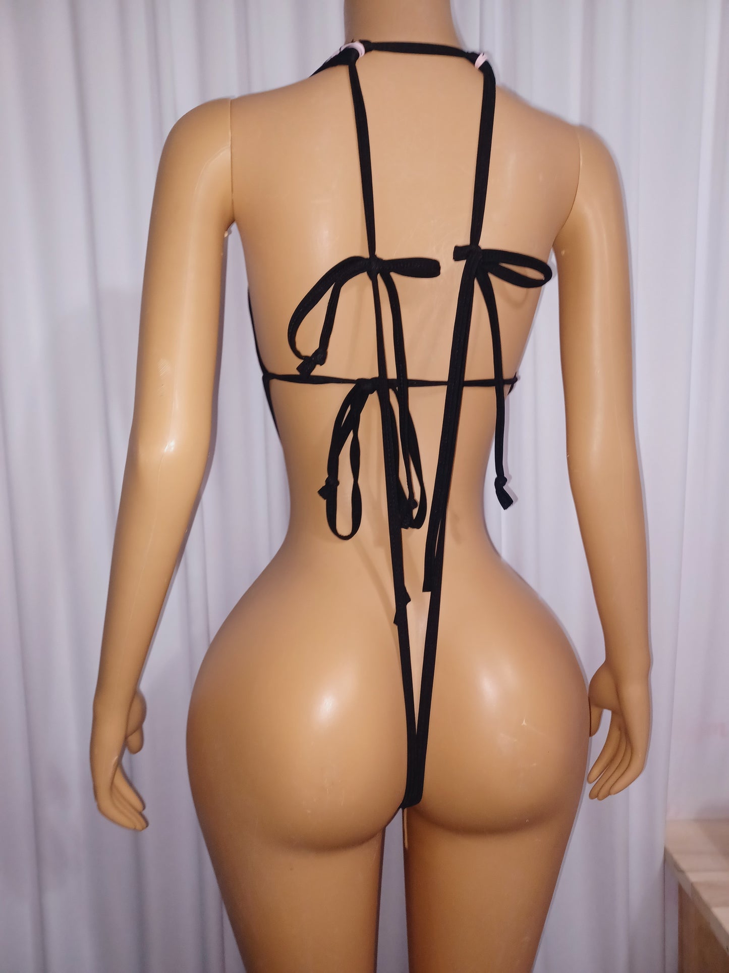 Kitty Print Cutout Bodysuit