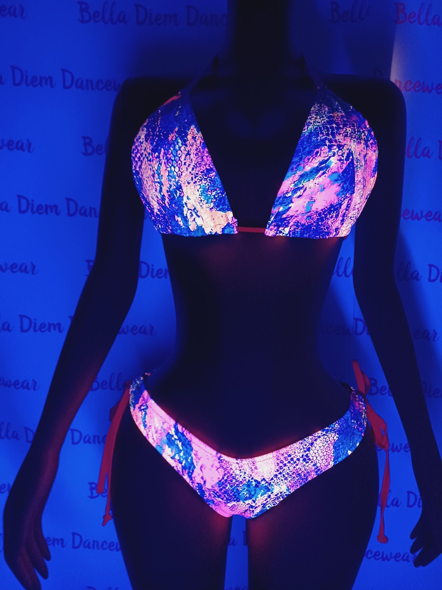 NEON PRINT Low-rise BIKINI