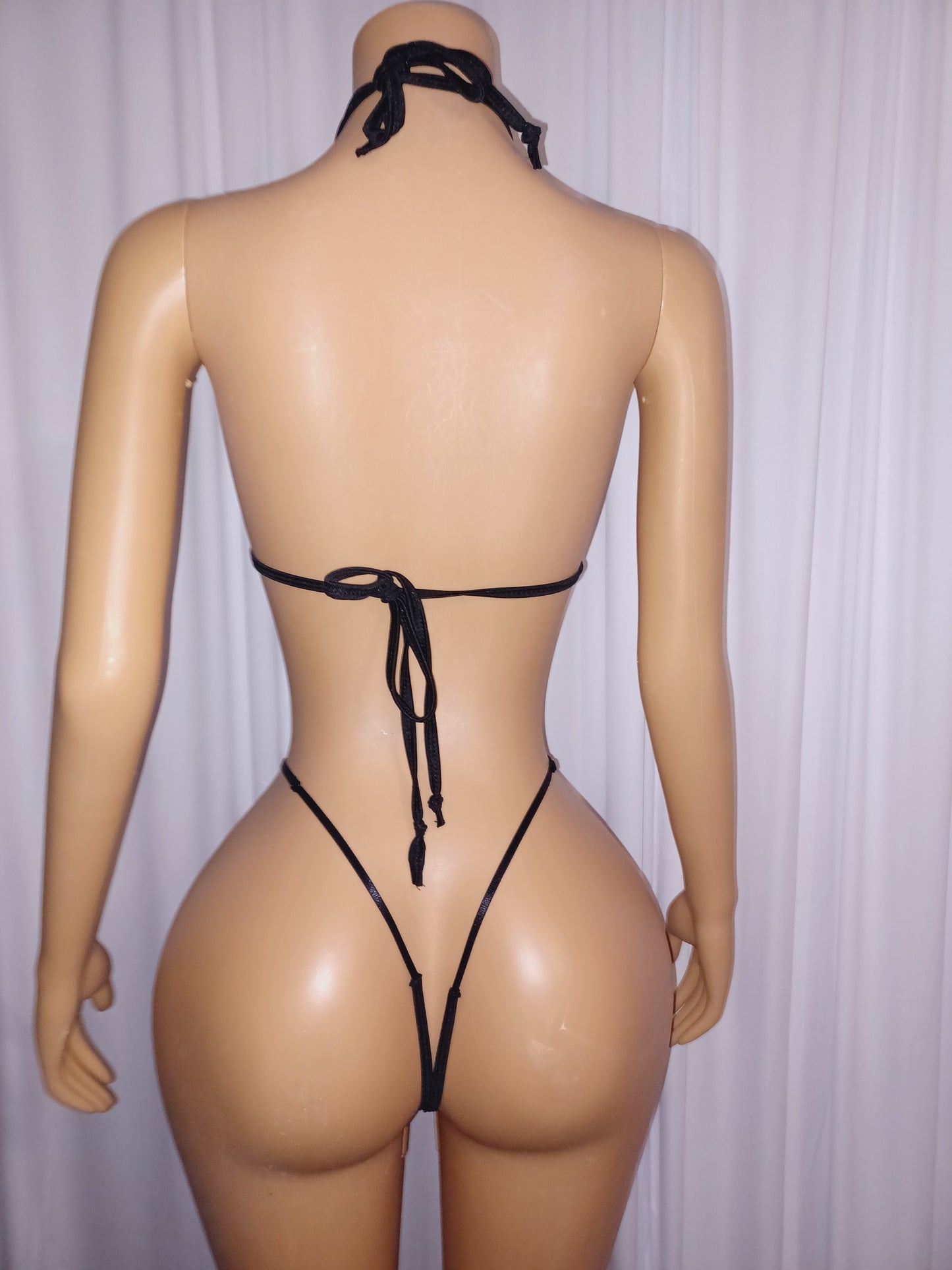 Holographic Floral thong set