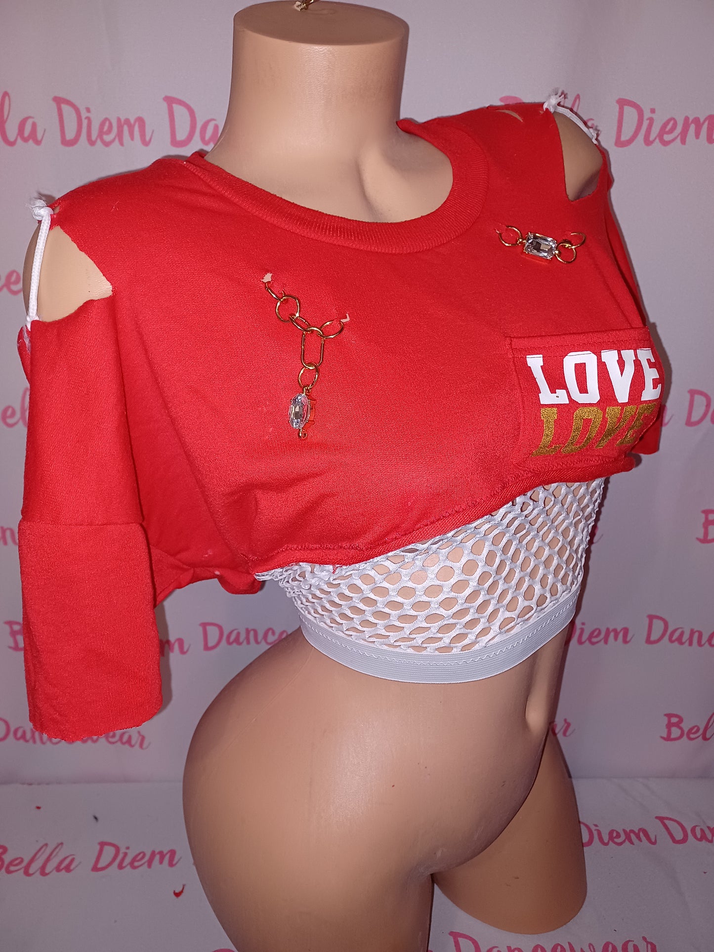 Red love T shirt