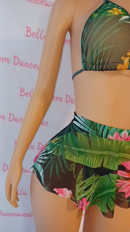 Tropical Skirt Set Exotic Dancewear