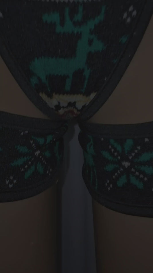 Christmas Sweater Garter Set