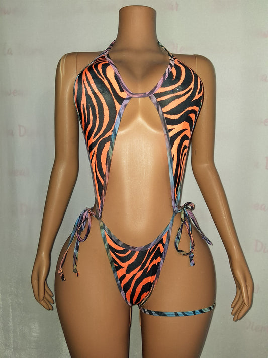 Neon Animal Print Sling