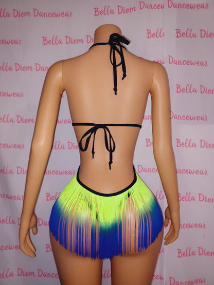 Small Neon Fringe set