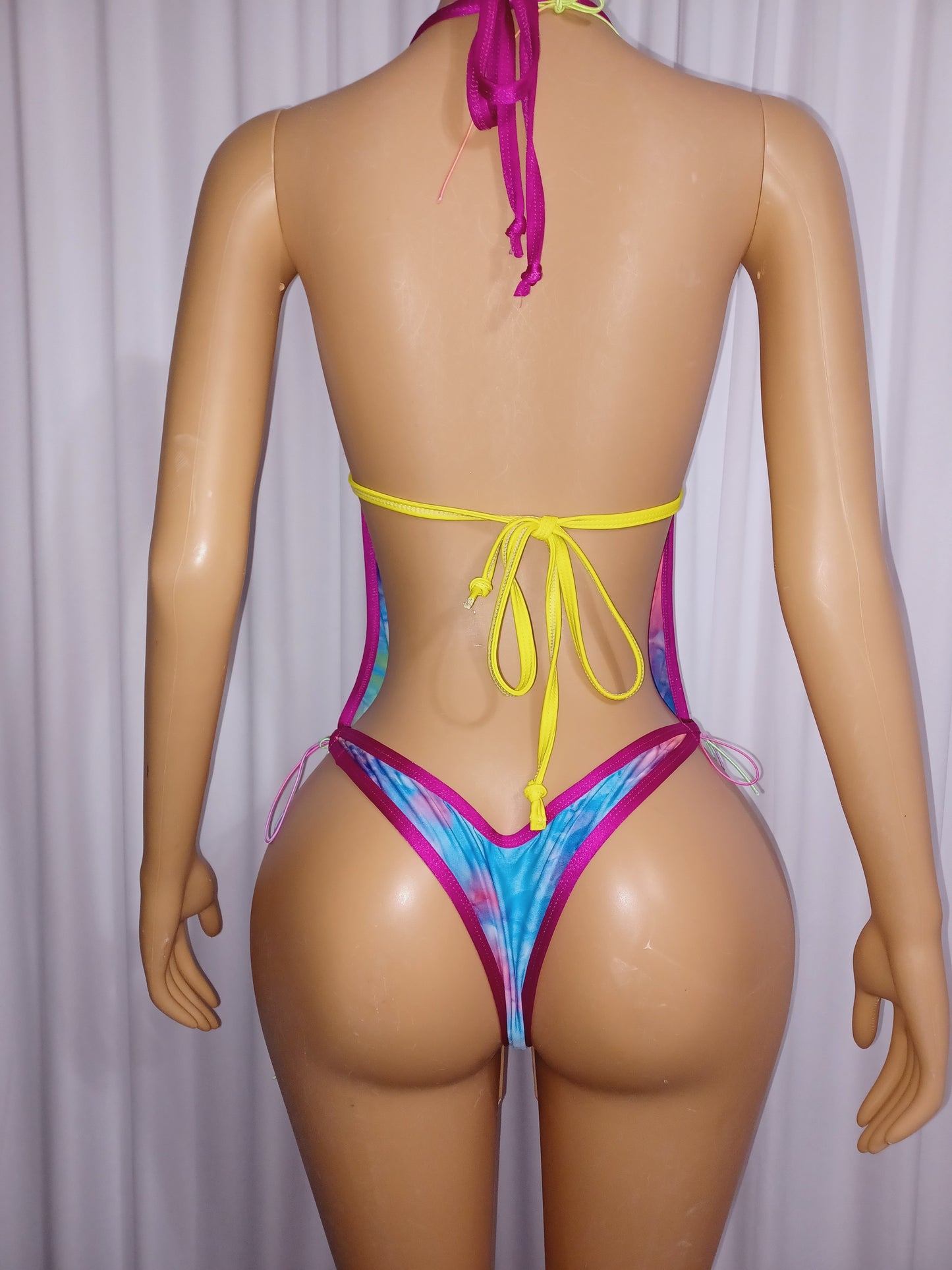 Tie dye high waist 2 piece