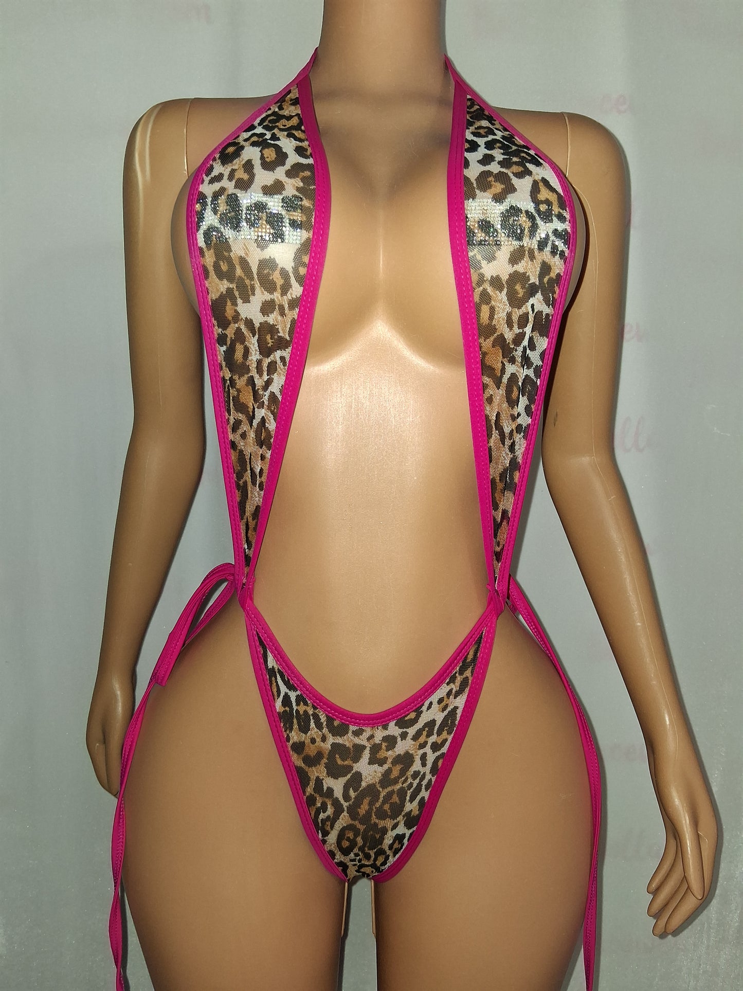 Sheer animal print Sling