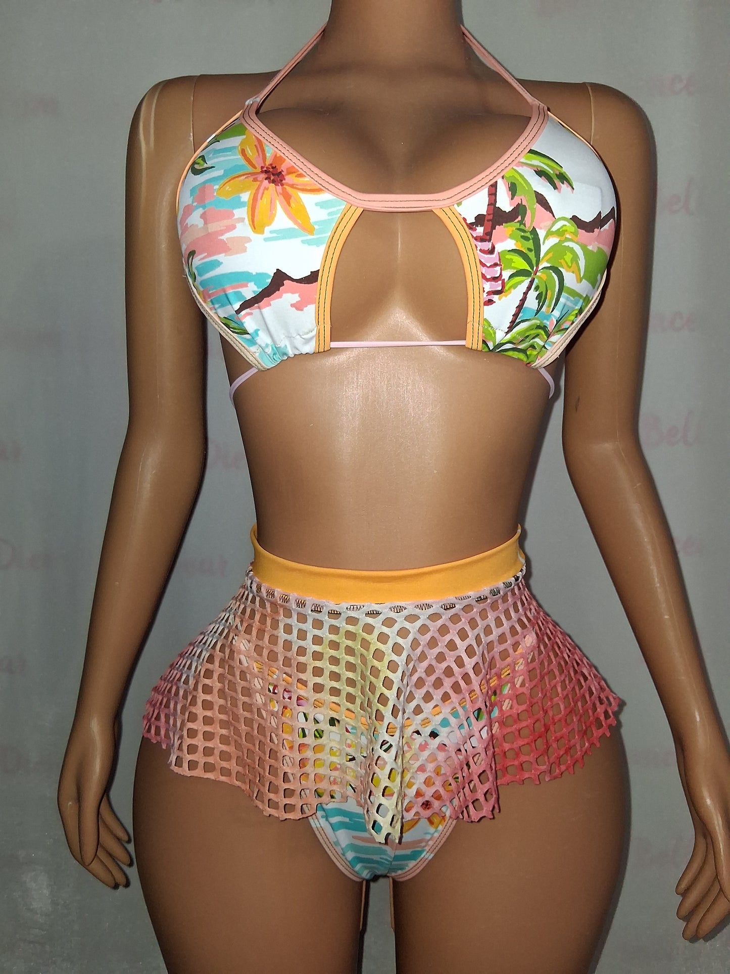 Tropical Skirt Set