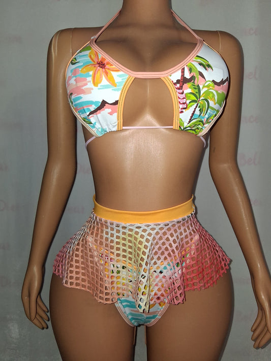Tropical Skirt Set