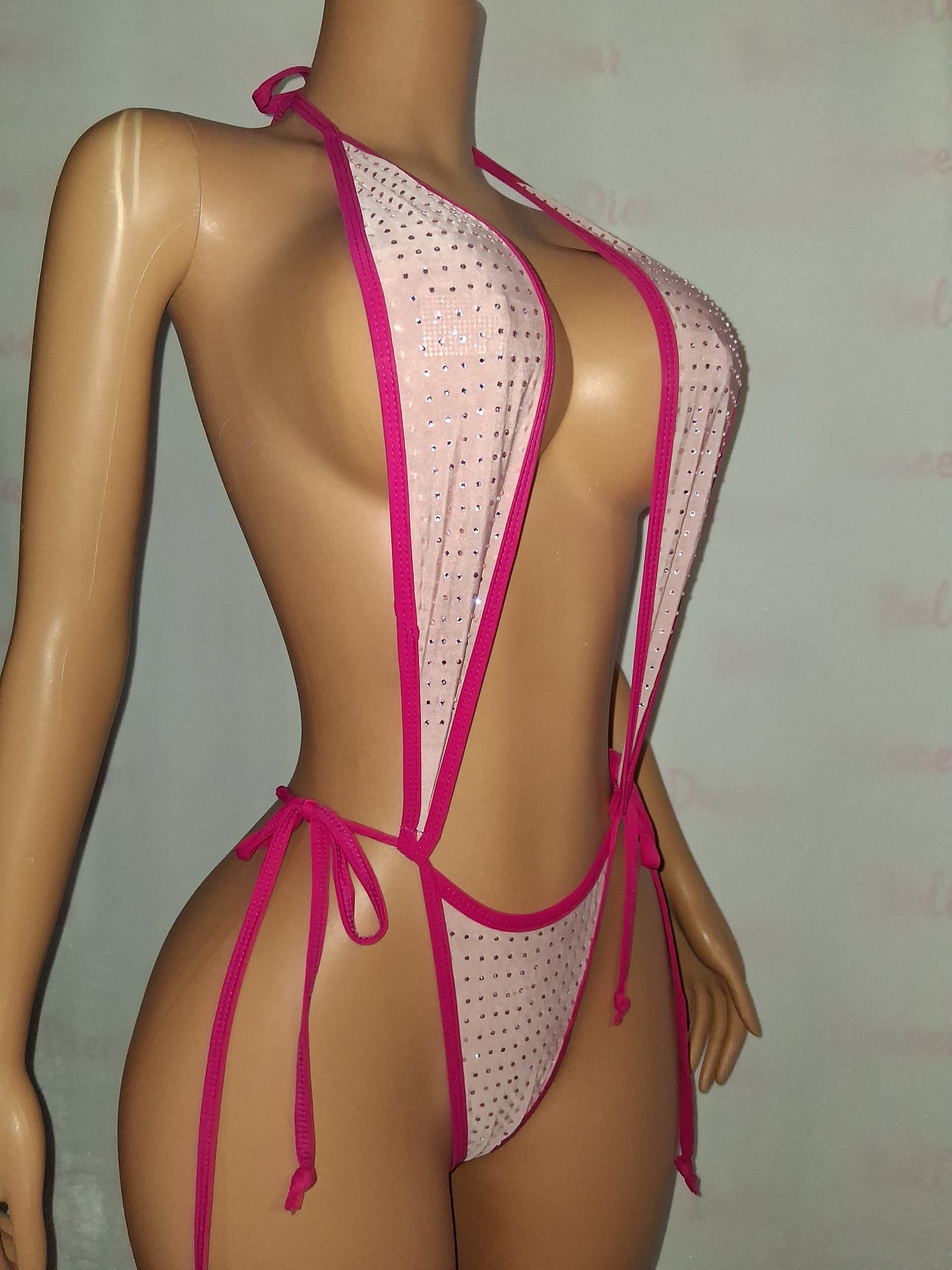 Champagne Rhinestone Sling OSFM