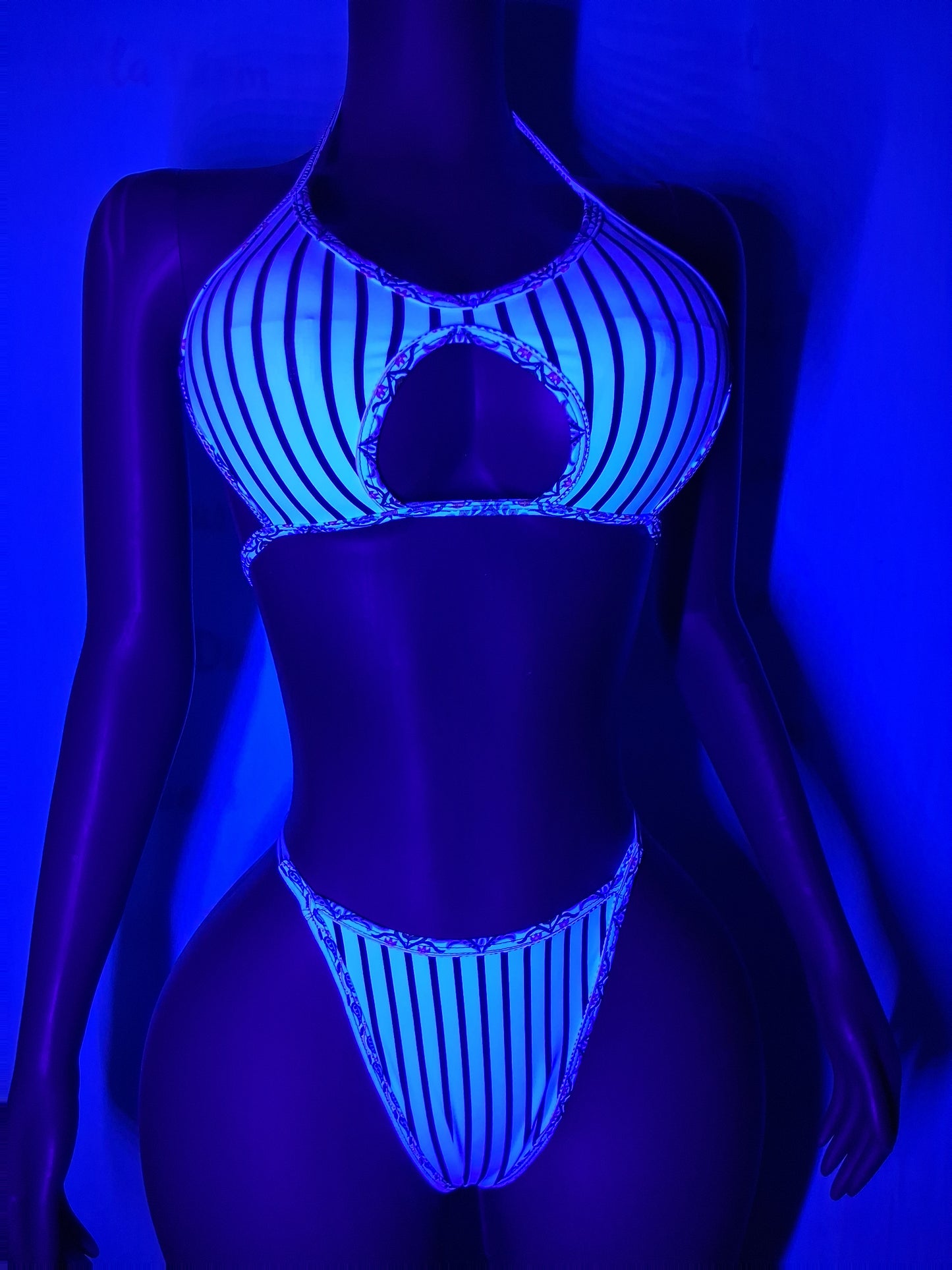 Striped 2-piece Thong Set