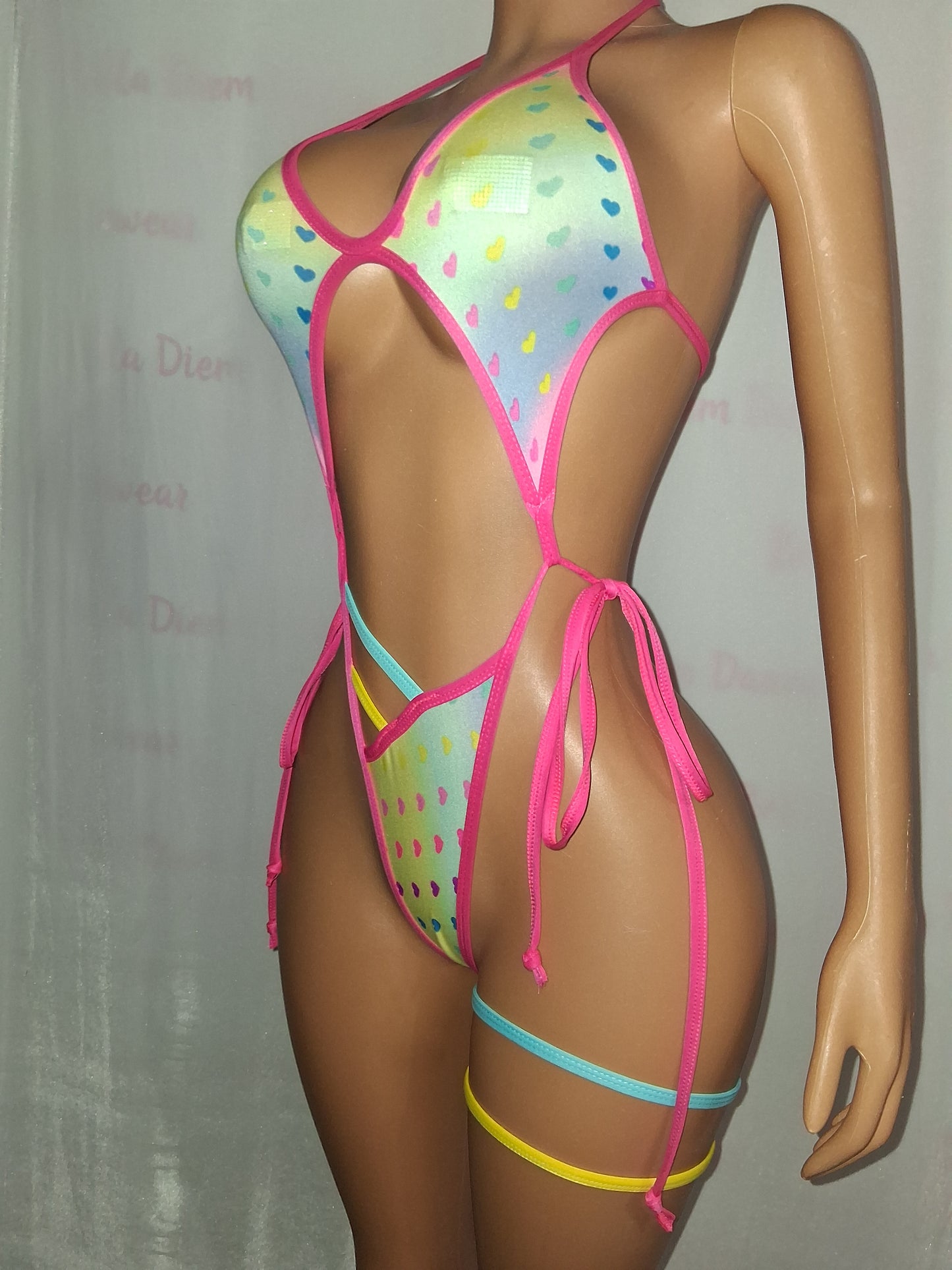 Pastel Heart Print Sling