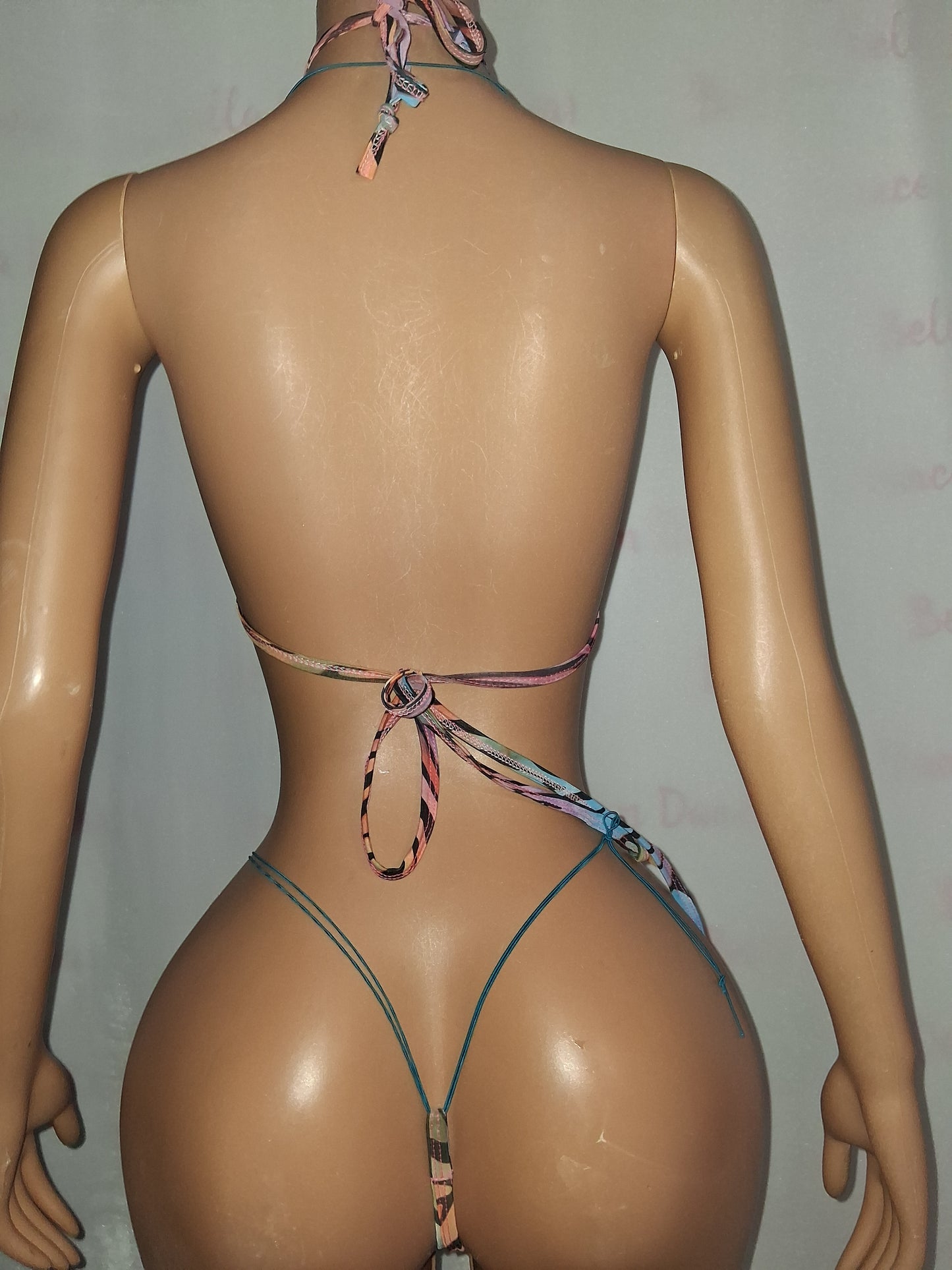 Holographic 2 piece G-string Set