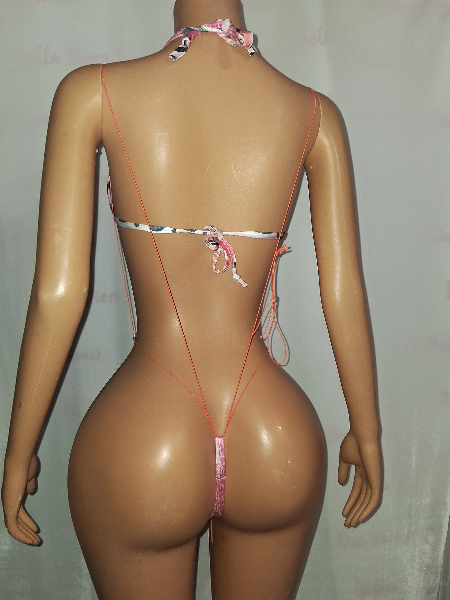 Kiss print 2 piece set size small coverage