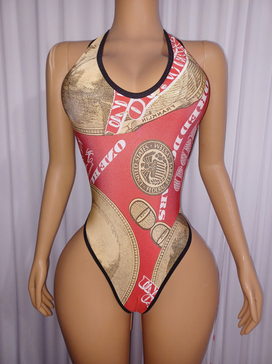 Money Print Bodysuit