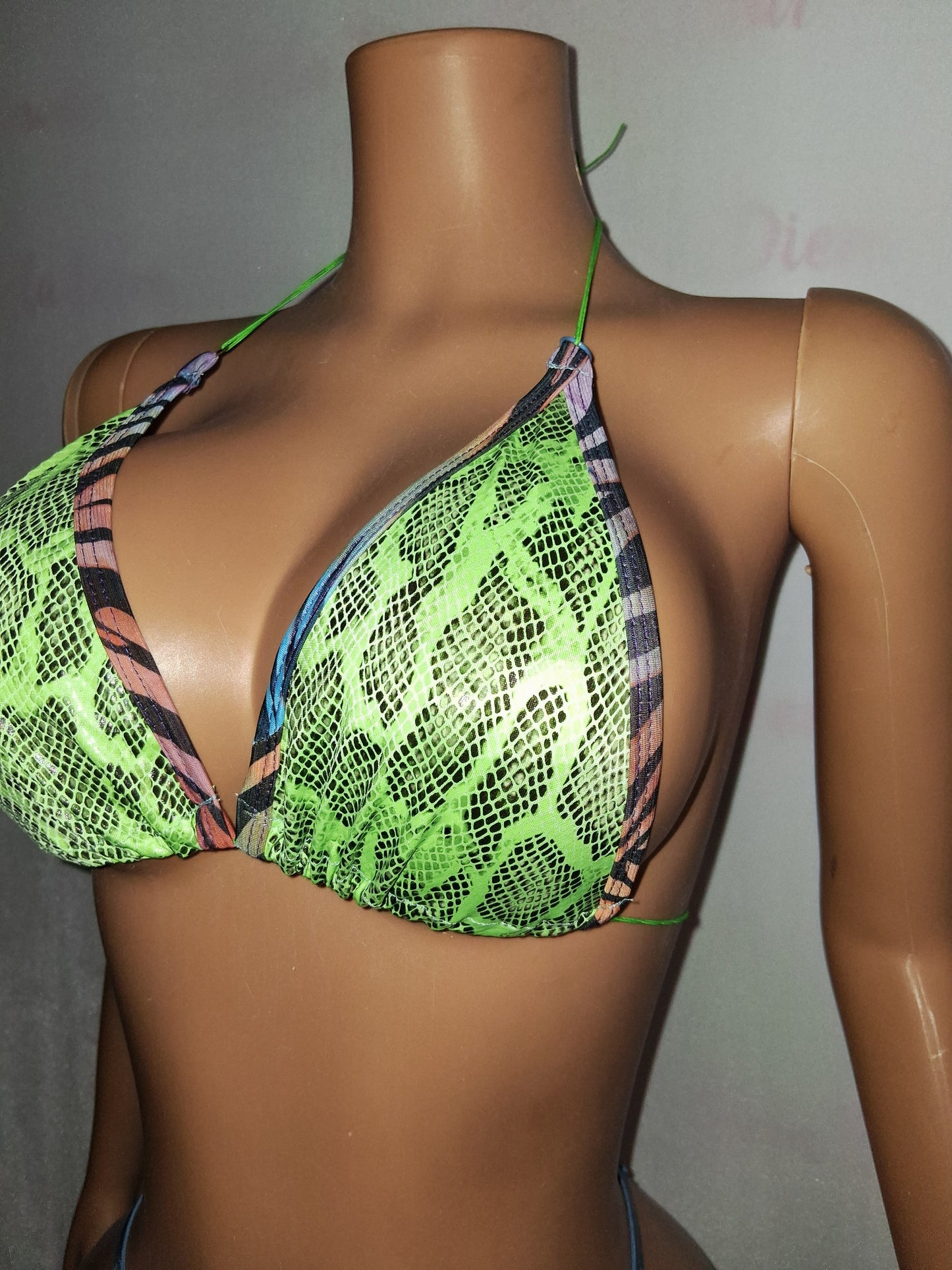 Snake Print Thong Set