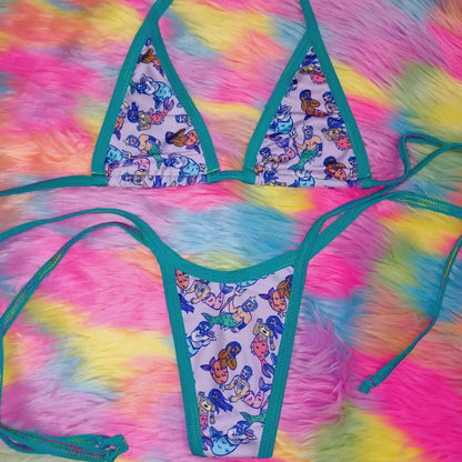 Merman Print bikini set