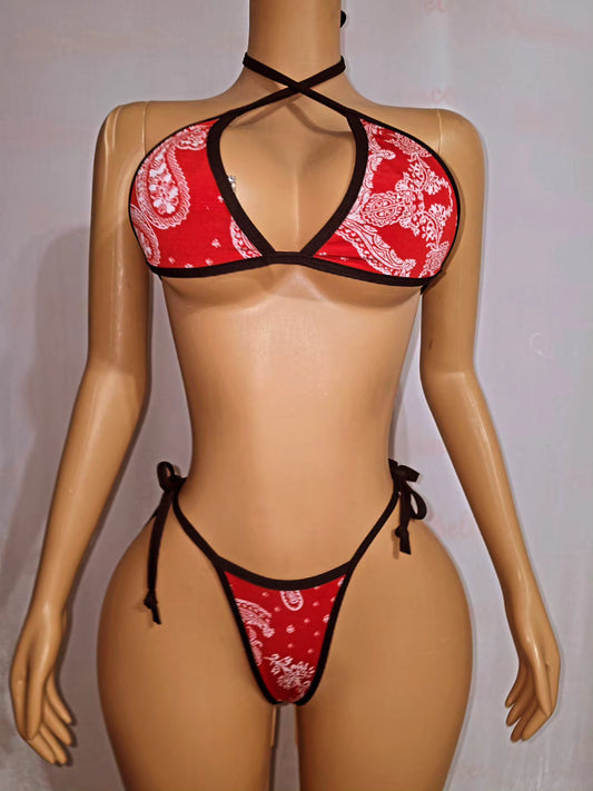 Bandana Print 2-Piece red