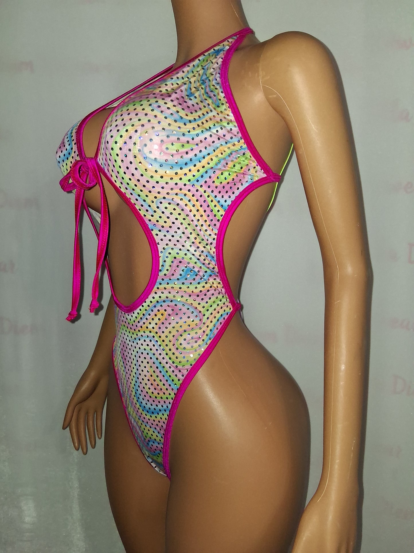 Sequin Cutout Bodysuit