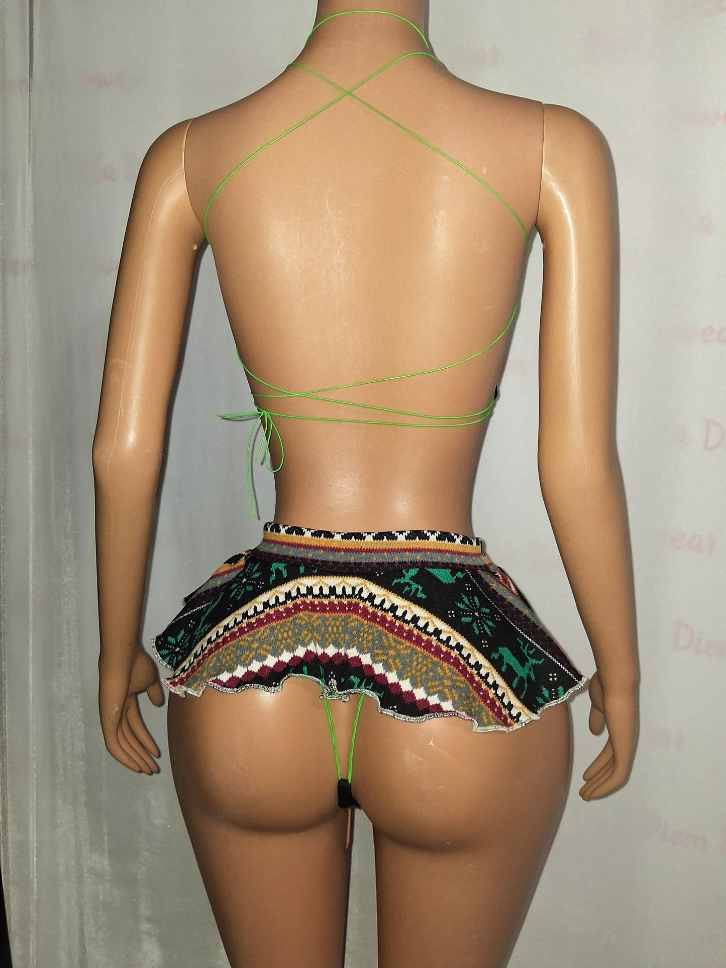 Christmas Sweater Skirt Set