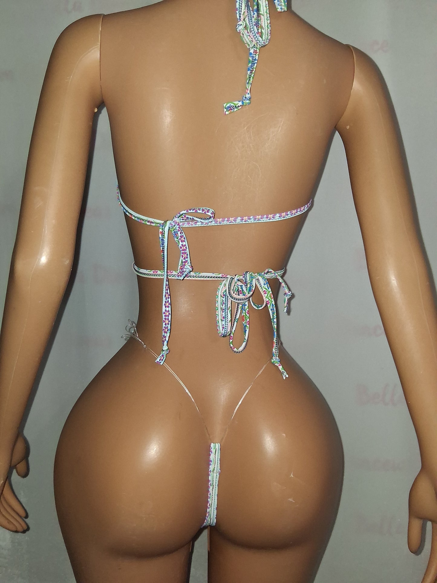 Stained Glass Print Thong Set