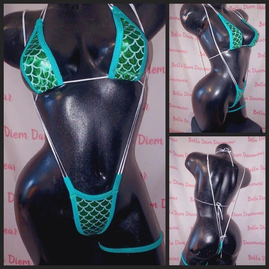 Mermaid scale G string set