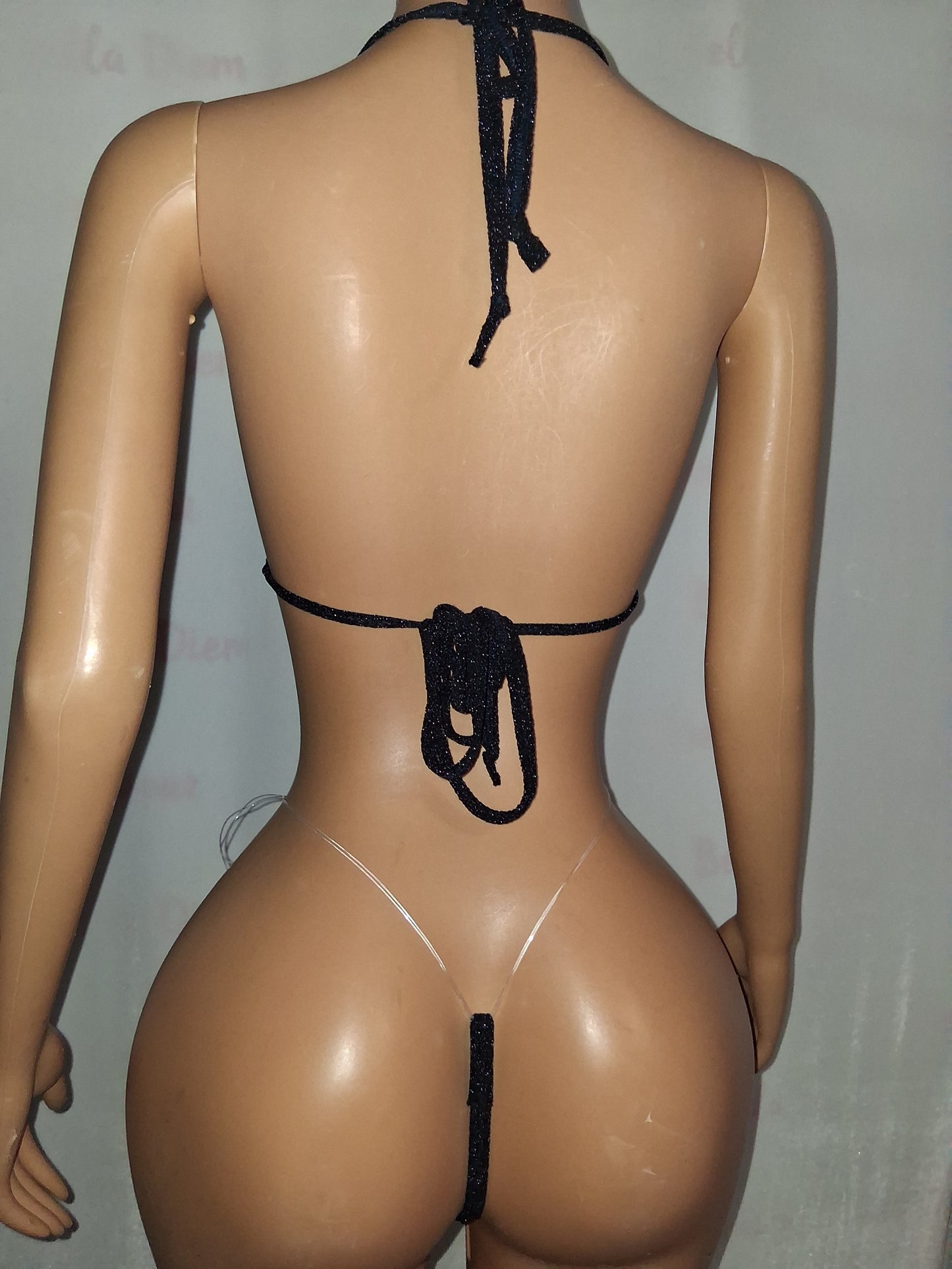 Cheetah Print Thong Set
