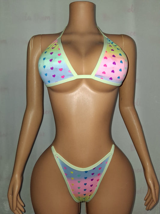 Heart Print Set Medium coverage