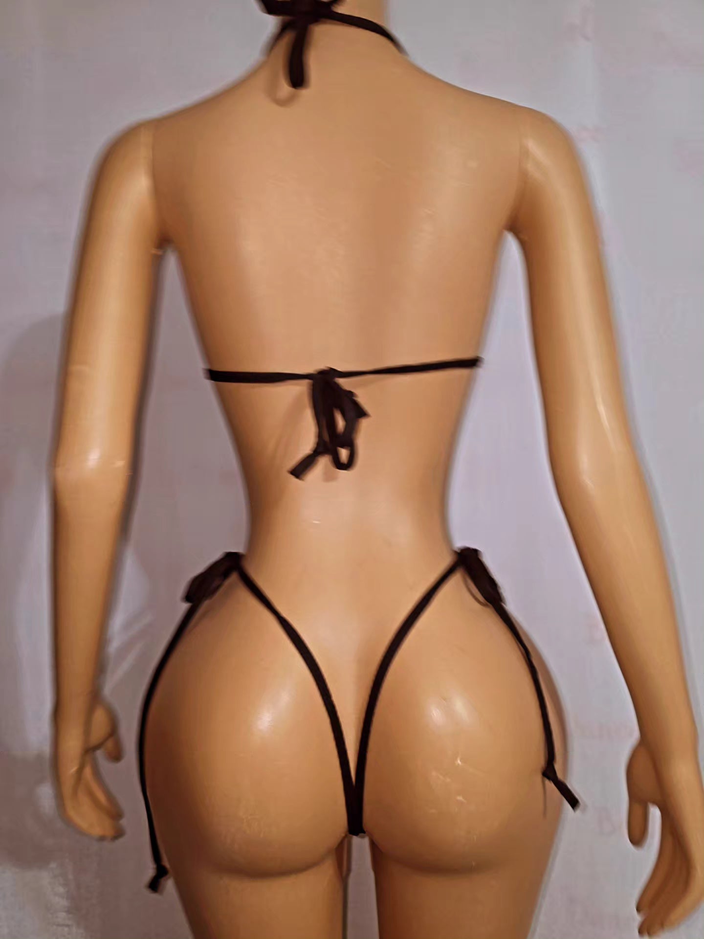 2-Piece Thong Set rainbow animal print