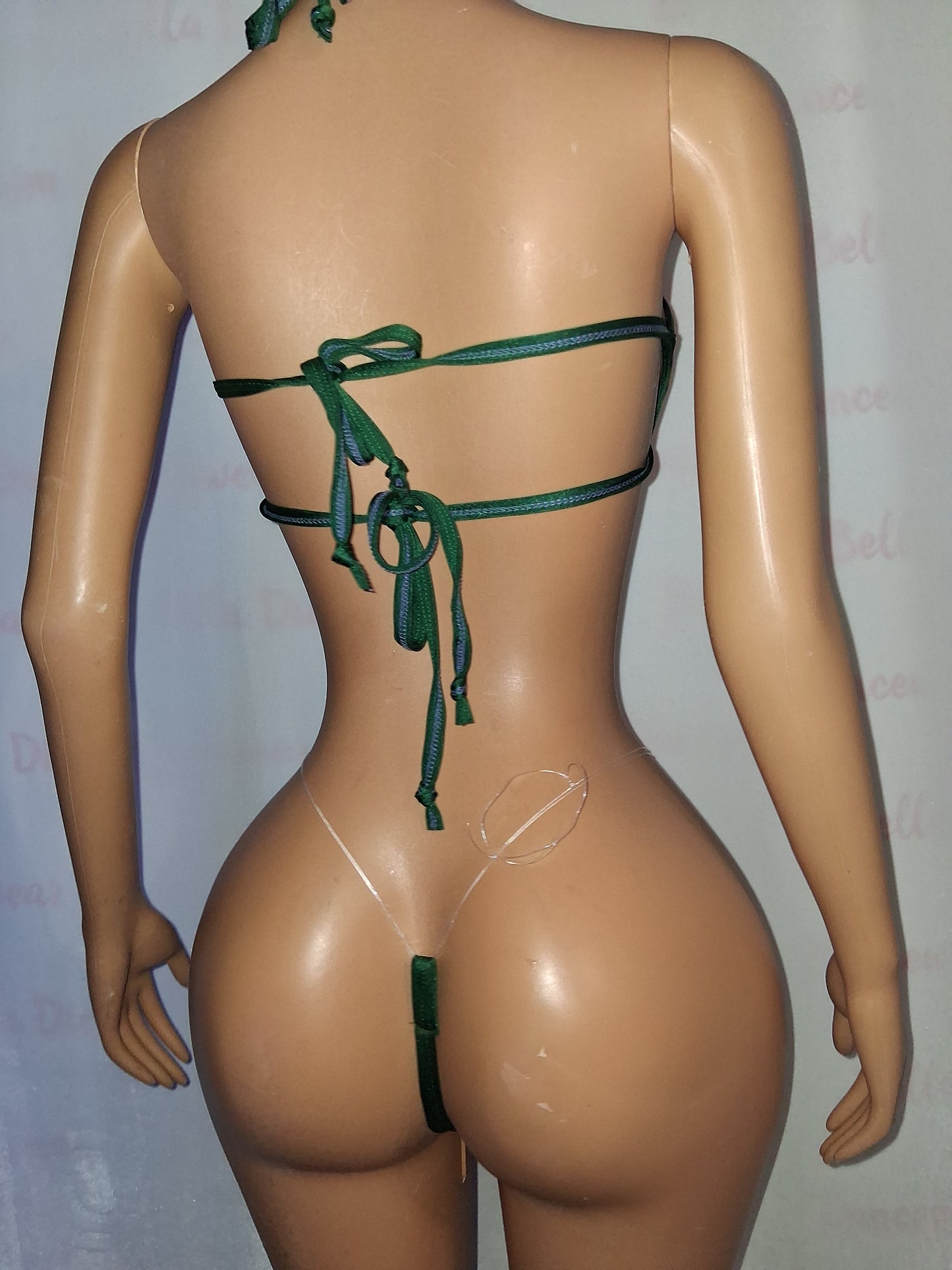 Cheetah Print Thong Set
