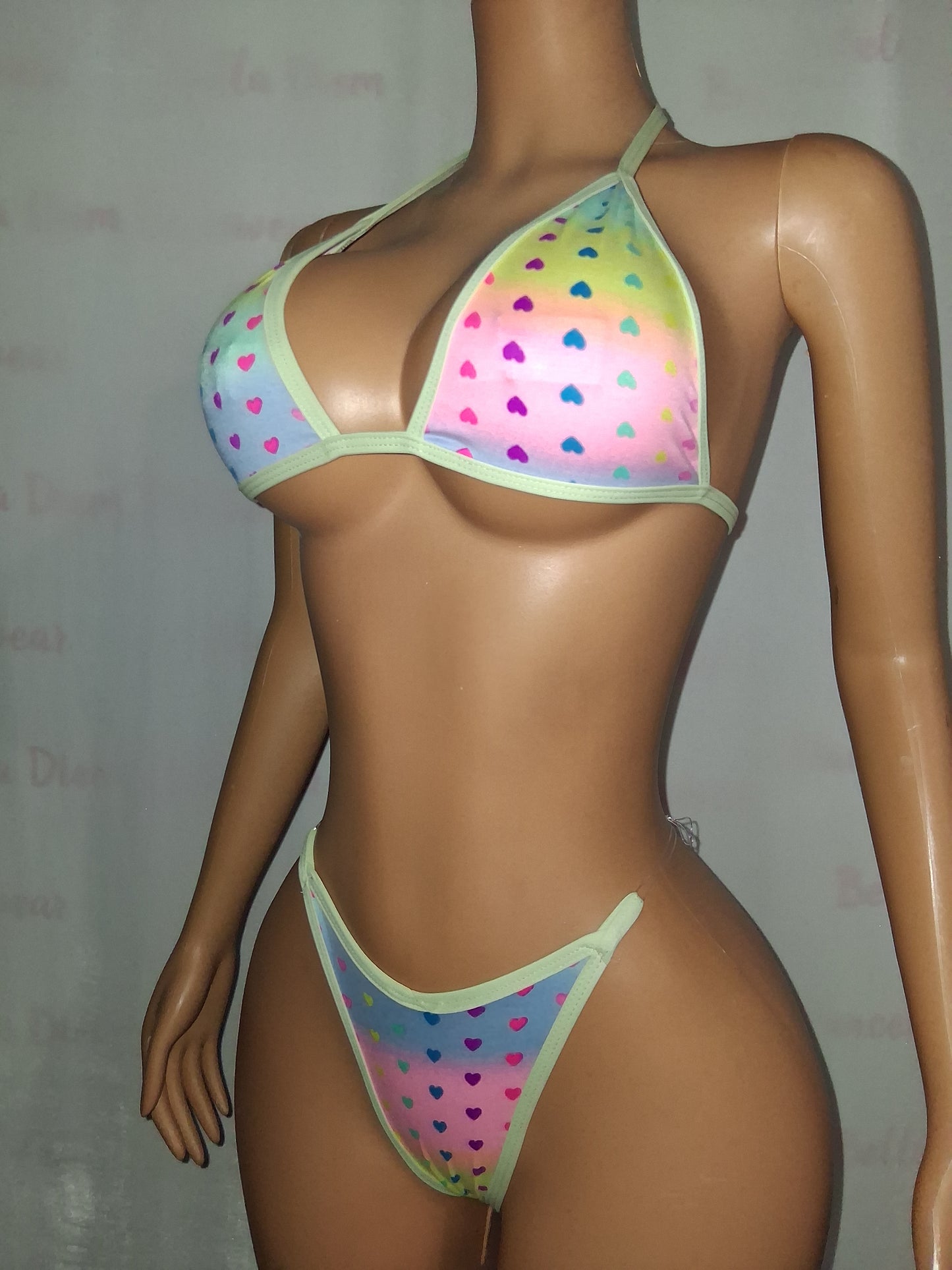 Heart Print Set Medium coverage