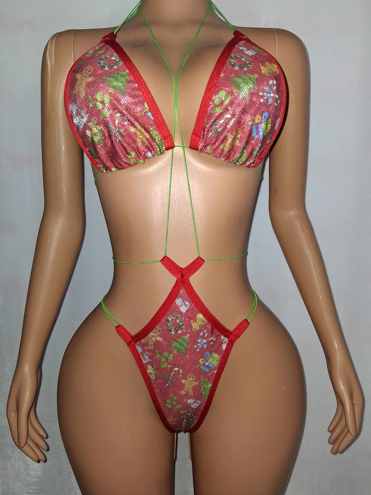 Holographic Christmas Micro set