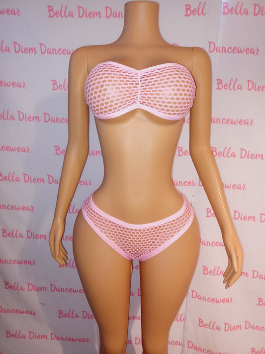 Baby Pink Net Set Size Medium-Thick