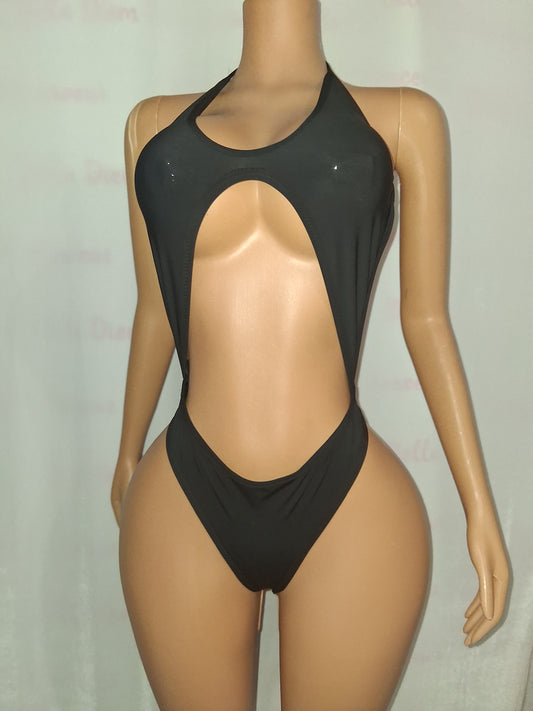 Black 1-piece with light  stones
