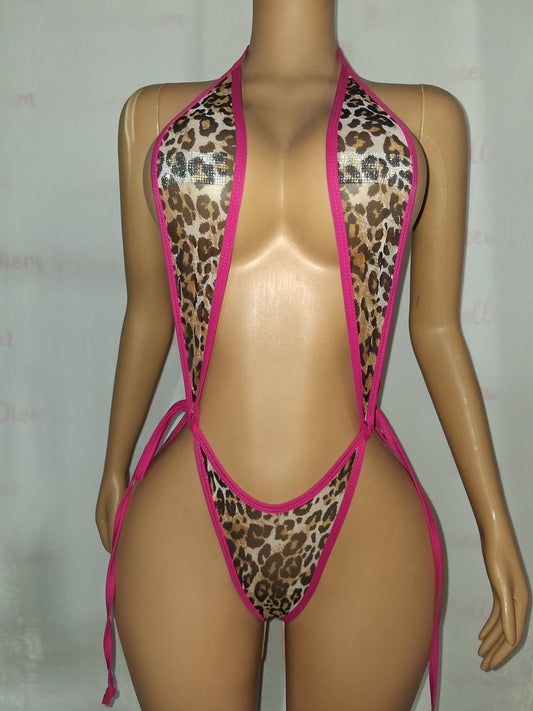 Sheer animal print Sling