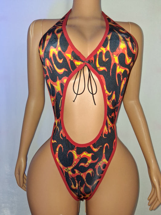Flame Bodysuit size OSFM