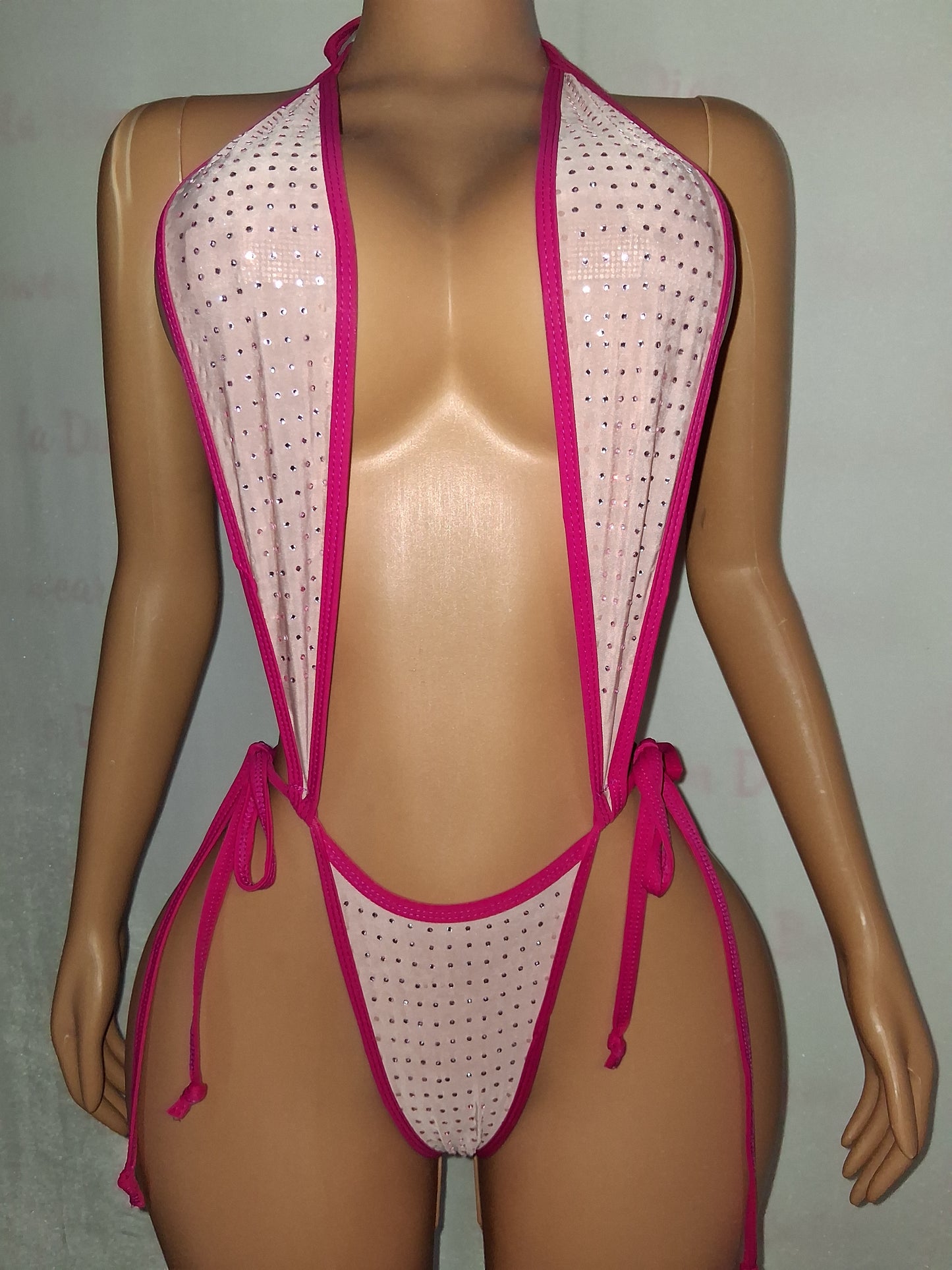 Champagne Rhinestone Sling OSFM