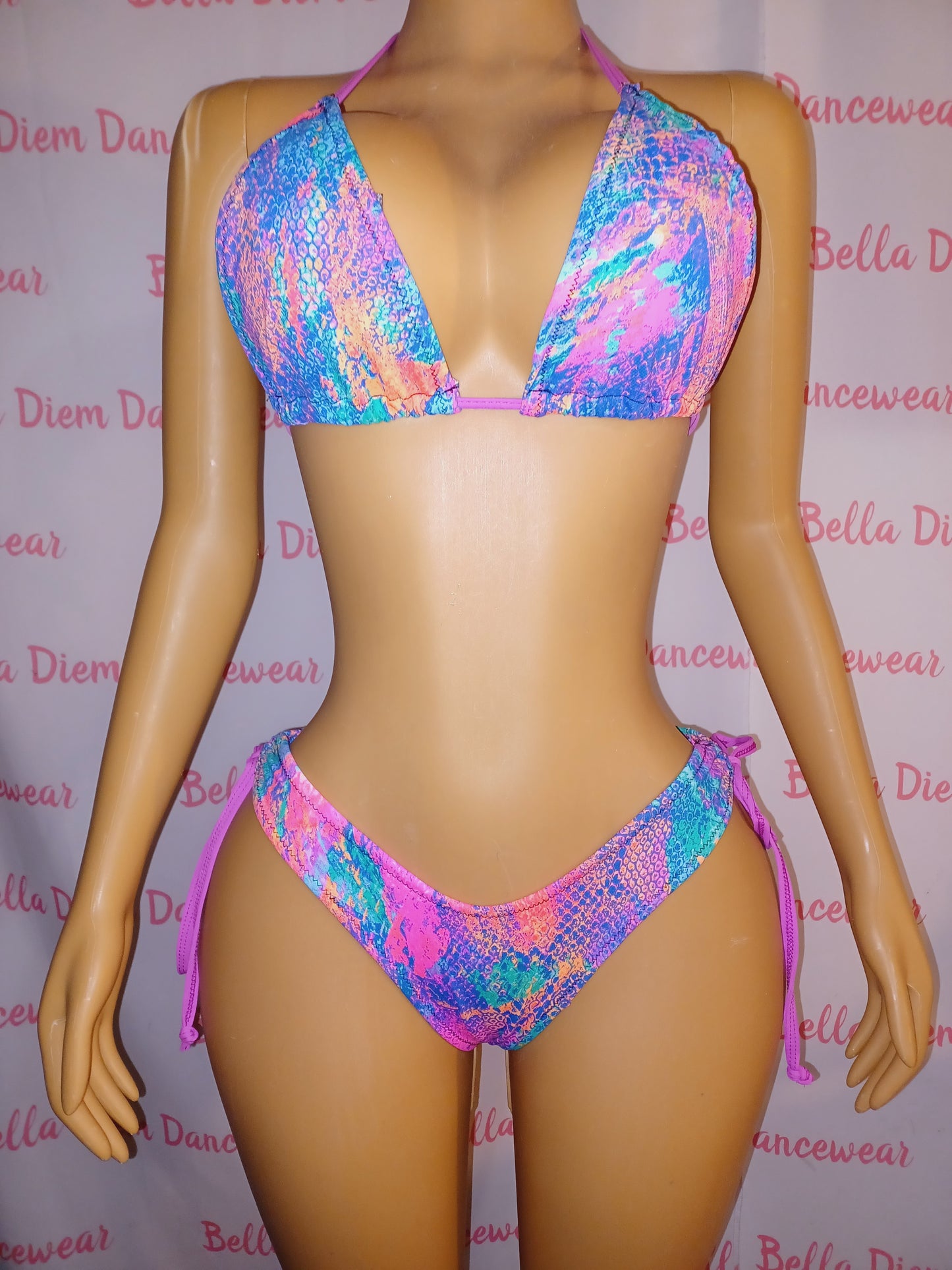 NEON PRINT Low-rise BIKINI