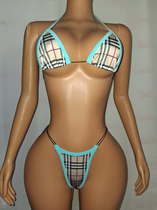 Plaid G-string size Small