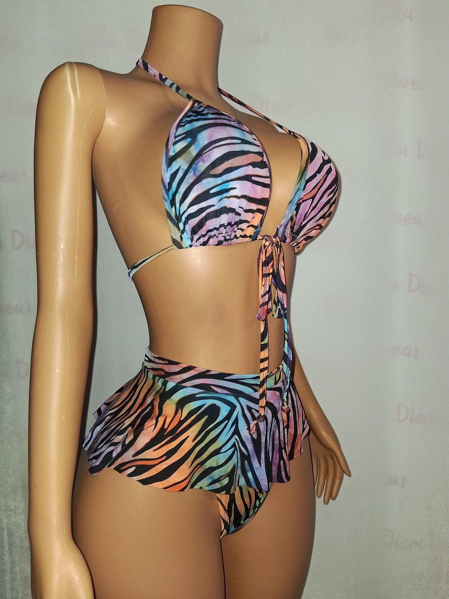 Animal Print Skirt Set size M/L